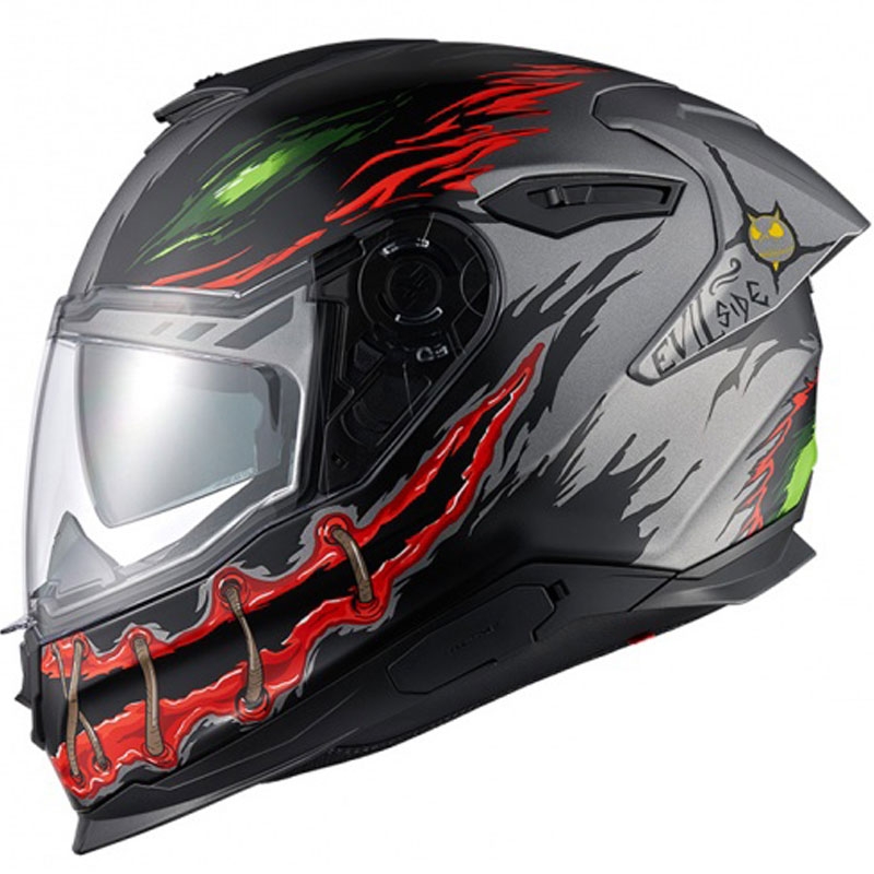 Интегрална мотоциклетна каска Nexx Y.100R Night Rider тъмно сива разпродажба