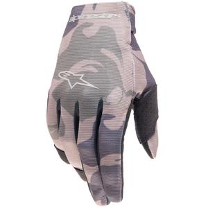Детски ръкавици за мотокрос Alpinestars Radar Green Camo-Brown