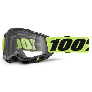 Очила за мотокрос 100% ACCURI 2 жълти с прозрачен плексиглас