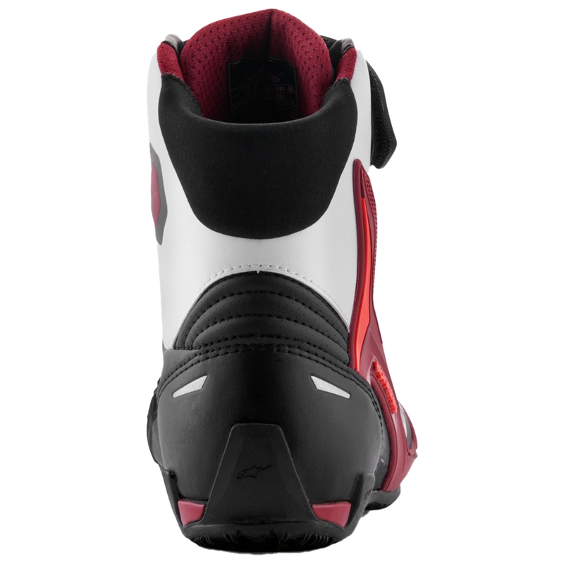 Мото ботуши Alpinestars Faster-4 черно-бяло-тъмно червено