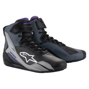 Дамски мото боти Alpinestars Stella Faster-4 черно-сиво-лилаво
