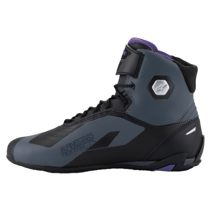 Дамски мото боти Alpinestars Stella Faster-4 черно-сиво-лилаво