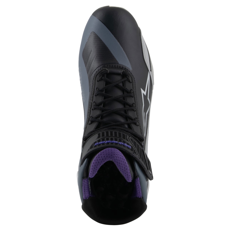 Дамски мото боти Alpinestars Stella Faster-4 черно-сиво-лилаво
