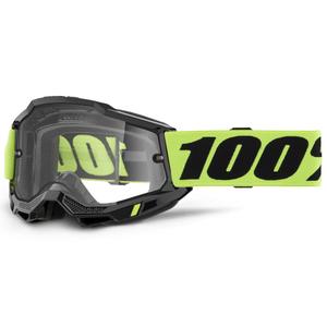 Очила за мотокрос 100% ACCURI 2 Enduro жълти с двоен прозрачен плексиглас