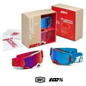 Комплект 100% очила за мотокрос Armatic Jett Lawrence LE Pink-Blue