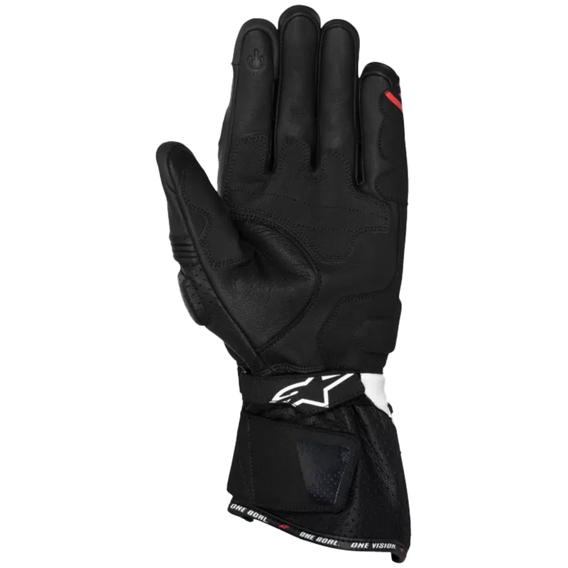 Мото ръкавици Alpinestars SP-3 черно-бяло-флуо червено
