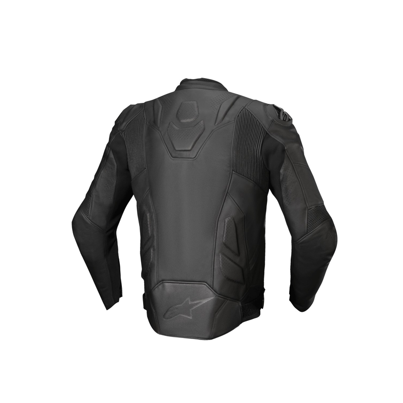 Черно кожено мотоциклетно яке Alpinestars Dusk
