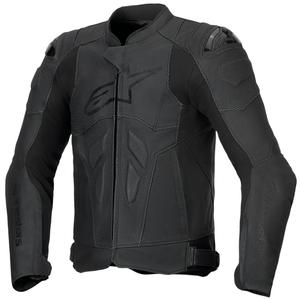 Alpinestars Dusk Airflow кожено мотоциклетно яке черно-черно