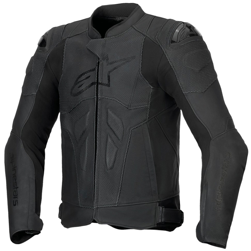 Alpinestars Dusk Airflow кожено мотоциклетно яке черно-черно