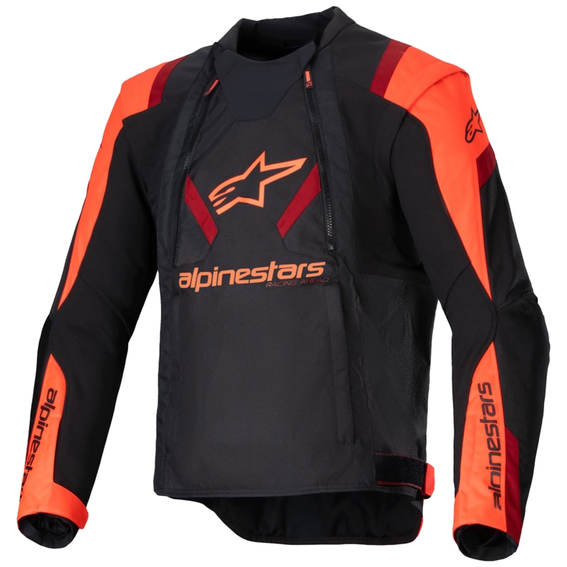 Alpinestars T-Stunt Air мотоциклетно яке черно-флуо червено-червено