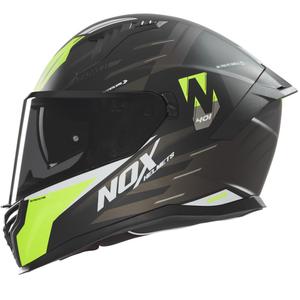 NOX N401 Crower монолицева каска за мотоциклет мат черно-флуо жълто