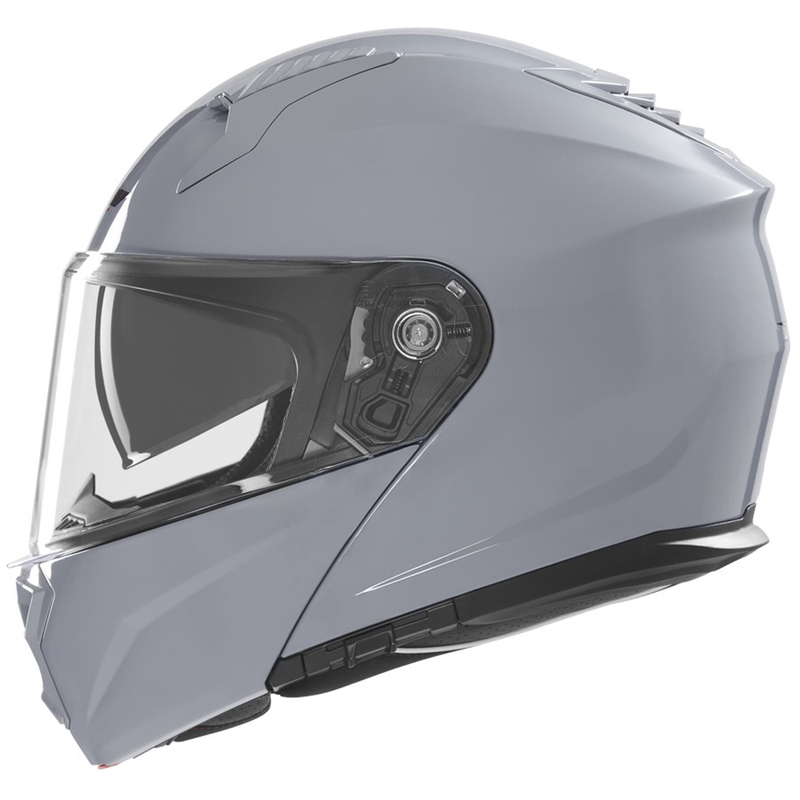 Повдигаща се каска за мотор NOX N968 сива