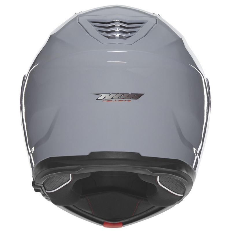 Повдигаща се каска за мотор NOX N968 сива