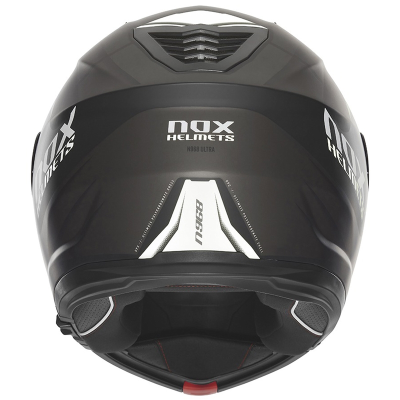 Мото каска NOX N968 Ultra матова, черно-бяла