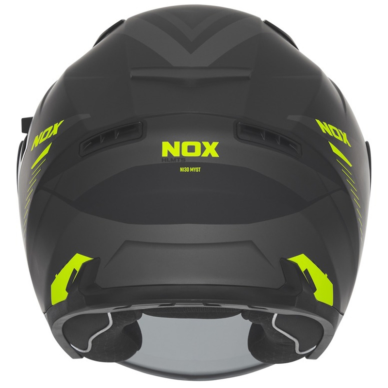 Отворена каска за мотор NOX N130 Myst матово черно-флуо жълто