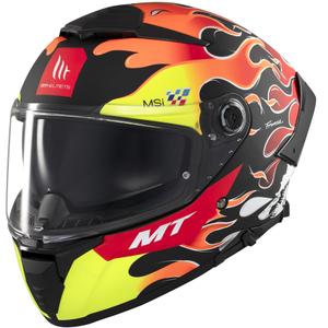 Цяла каска за мотоциклет MT Thunder 4 SV Yamanaka мат черно-червена
