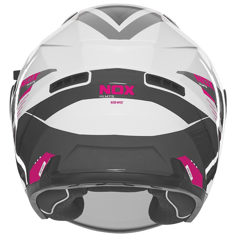 Отворена каска за мотор NOX N130 Myst бяло-черно-розово