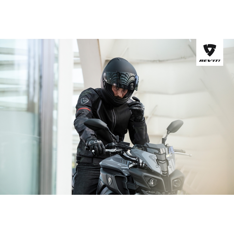 Bunda na motorku Revit Torque černo-zelená camuflage výprodej
