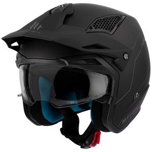 MT District SV Solid Open Face Trial мотоциклетна каска Матово черно