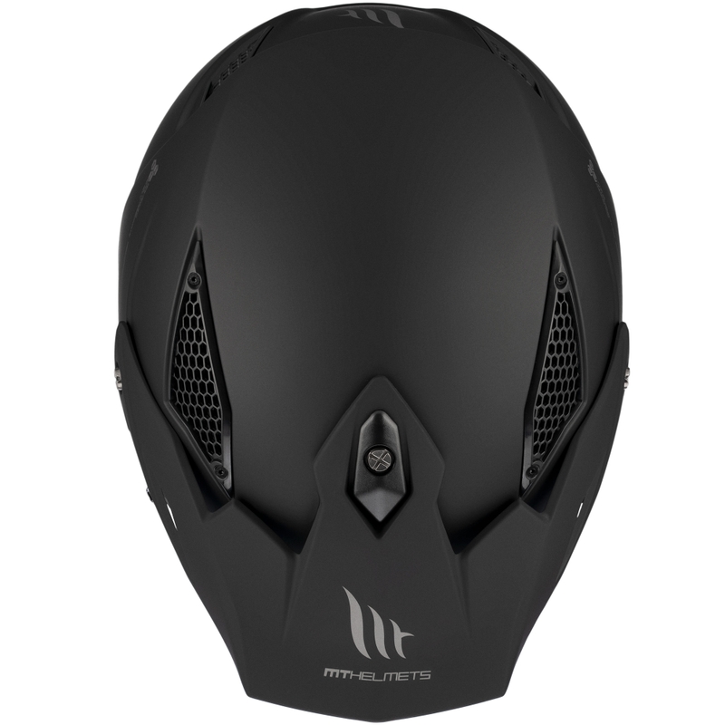 MT District SV Solid Open Face Trial мотоциклетна каска Матово черно