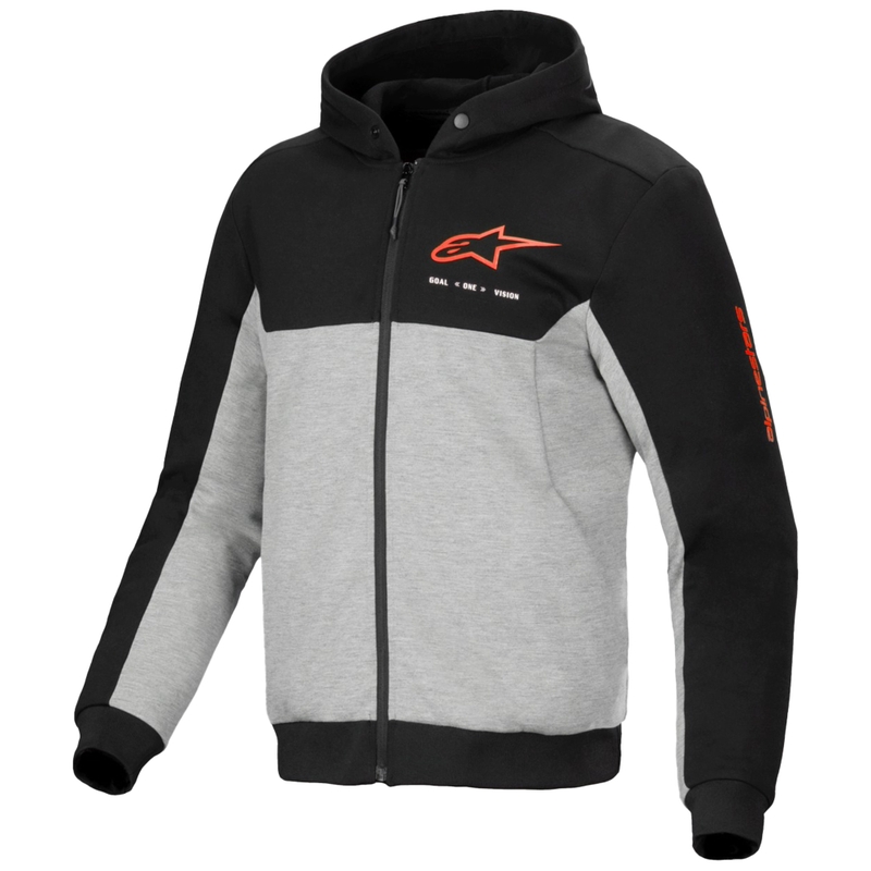Мото суичър Alpinestars Chrome V2 Sport черно-сив