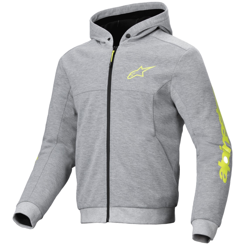 Мото суичър Alpinestars Chrome V2 Sport сиво-жълт