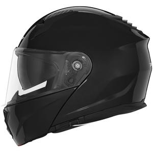 Повдигаща се каска за мотоциклет NOX N968 черна гланц