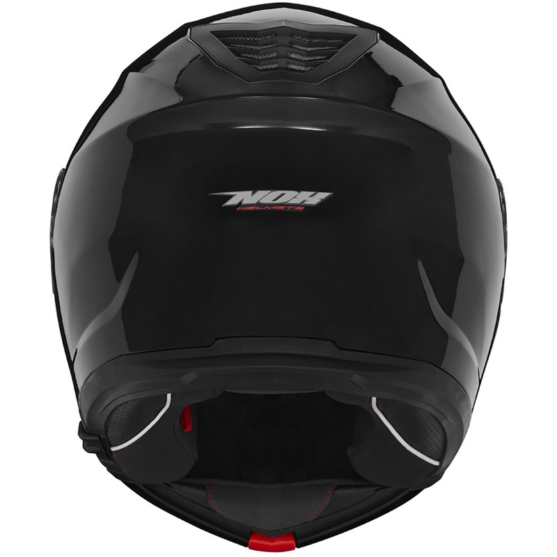 Повдигаща се каска за мотоциклет NOX N968 черна гланц