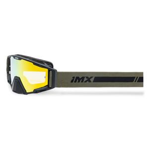 Очила за мотокрос iMX Sand черно-бронзови с оранжев иридиев плексиглас