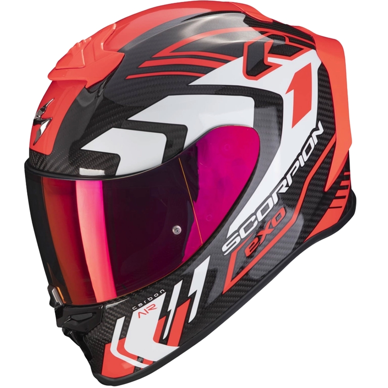 Интегрална каска Scorpion EXO-R1 EVO Carbon Air Supra черно-червена