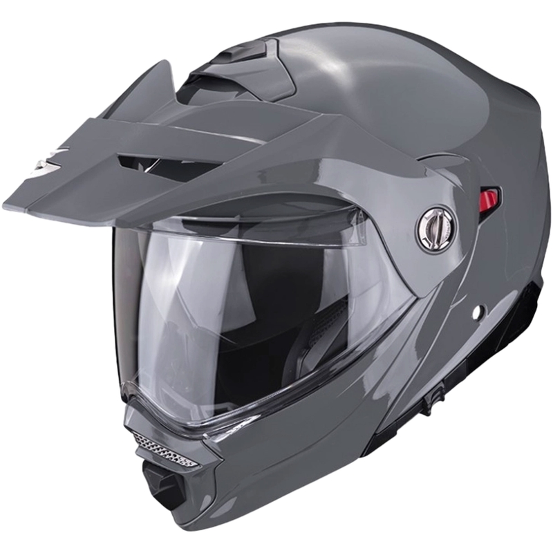Мотоциклетна каска SCORPION ADX-2, плътен циментово сив цвят