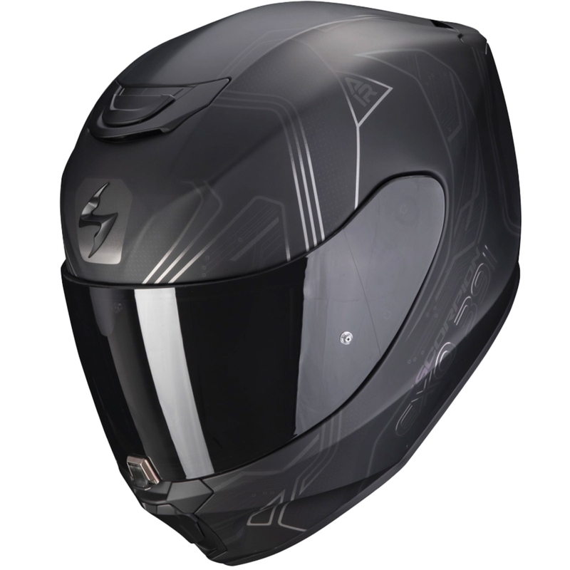Интегрална мотоциклетна каска Scorpion EXO-391 Spada black chameleon matt