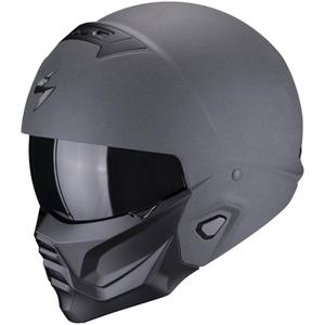 Отворена каска с маска Scorpion EXO-COMBAT II Solid графит тъмно сиво