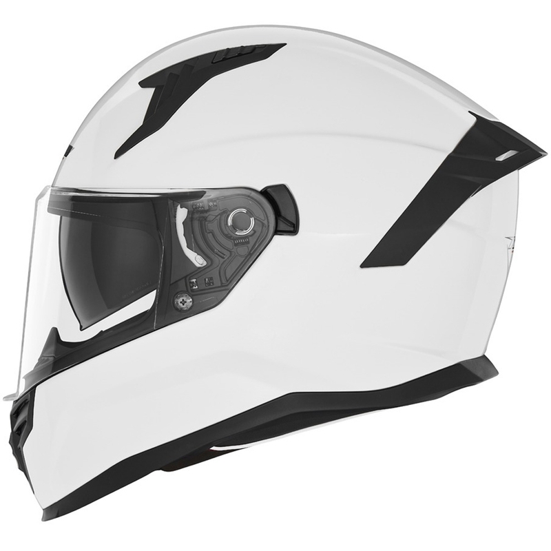 Цяла мото каска NOX N401 бяла
