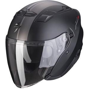 Отворена каска Scorpion EXO-230 SR матова черно-сребристо-червена
