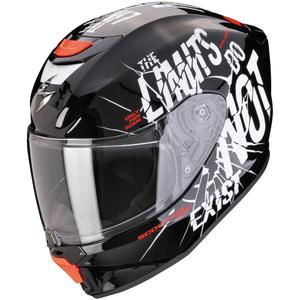 Детска мотоциклетна каска Scorpion EXO-JNR AIR BOUM черно-бяла