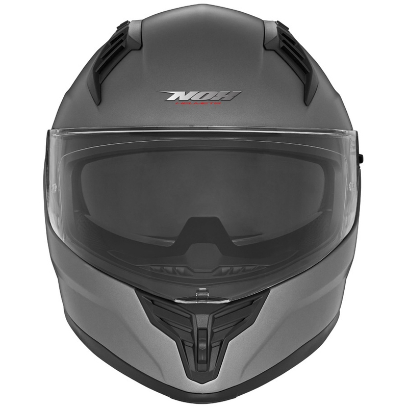 NOX N401 пълнолицева мотоциклетна каска, матов титан