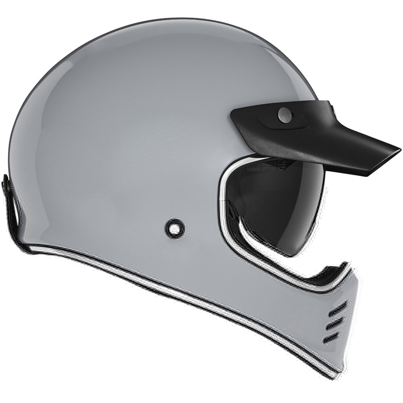 Цяла каска за мотоциклет NOX PREMIUM SEVENTY II сива