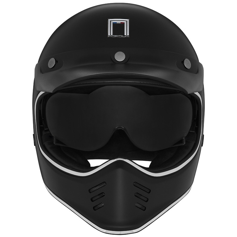NOX PREMIUM SEVENTY II монолицева мотоциклетна каска черна мат