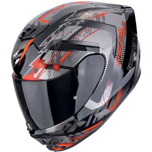 Интегрална мотоциклетна каска Scorpion EXO-391 CLUTTER черно-червена