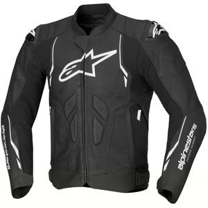 Кожено мотоциклетно яке Alpinestars Dusk черно-бяло