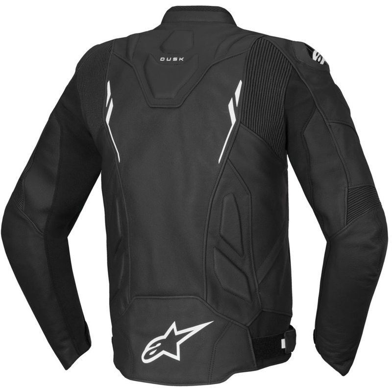 Кожено мотоциклетно яке Alpinestars Dusk черно-бяло