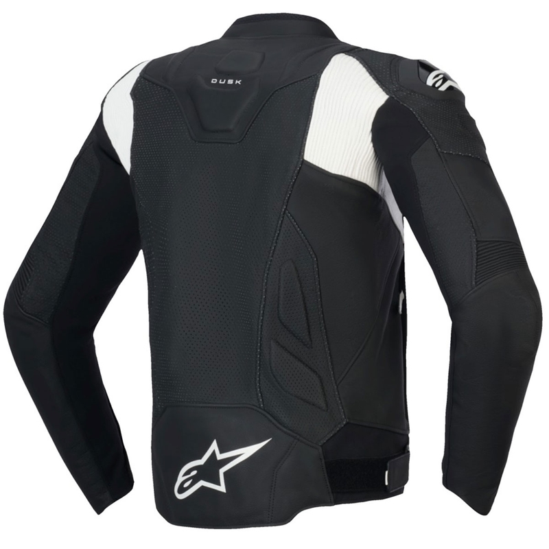 Alpinestars Dusk Airflow кожено мотоциклетно яке черно-бяло
