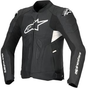 Alpinestars Dusk Airflow кожено мотоциклетно яке черно-бяло