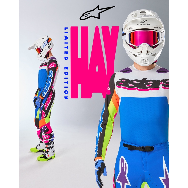 Alpinestars Supertech SX трико за мотокрос ограничено издание HAY многоцветен