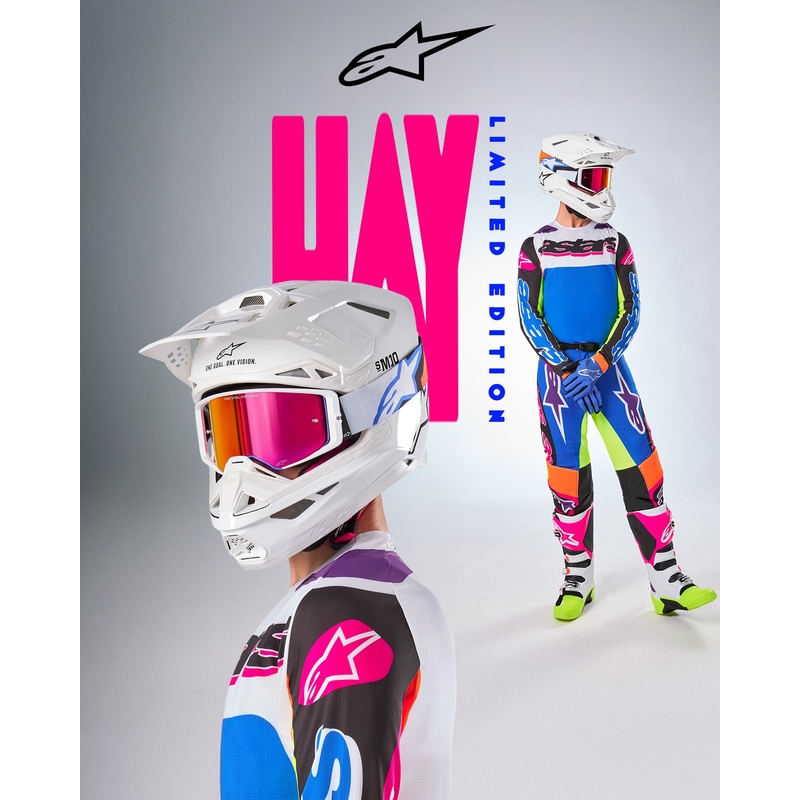 Alpinestars Supertech SX трико за мотокрос ограничено издание HAY многоцветен