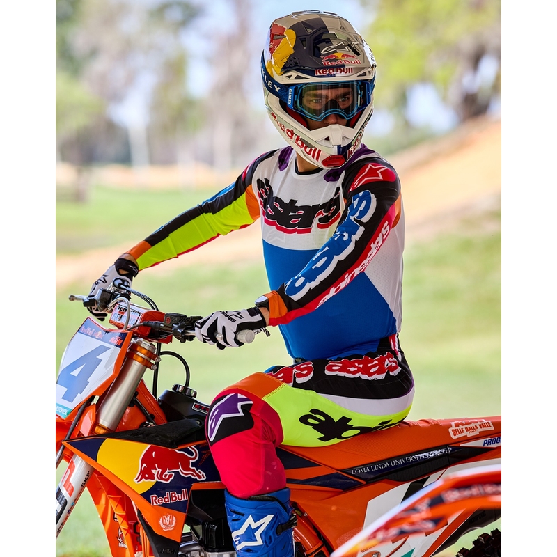 Alpinestars Supertech SX трико за мотокрос ограничено издание HAY многоцветен