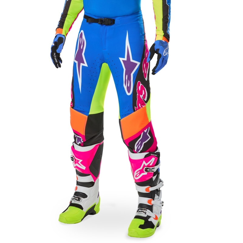 Alpinestars SUPERTECH панталони за мотокрос ограничено издание HAY многоцветни