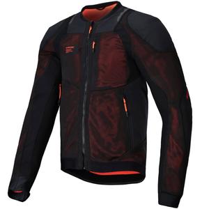 Мото яке Alpinestars TROOP-AIR PRO черно-флуо червено
