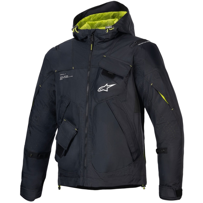 Мото яке Alpinestars MOGRESS AIR черно-лайм-бяло